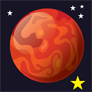 Gliese 832c ist ein Exoplanet, also ein Planet außerhalb unseres eigenen Sonnensystems. Und naja, das hier ist halt auch eine Comiczeichnung. Wir gehen davon aus, dass der Planet von Kommunisten regiert wird, deshalb ganz rot ist.